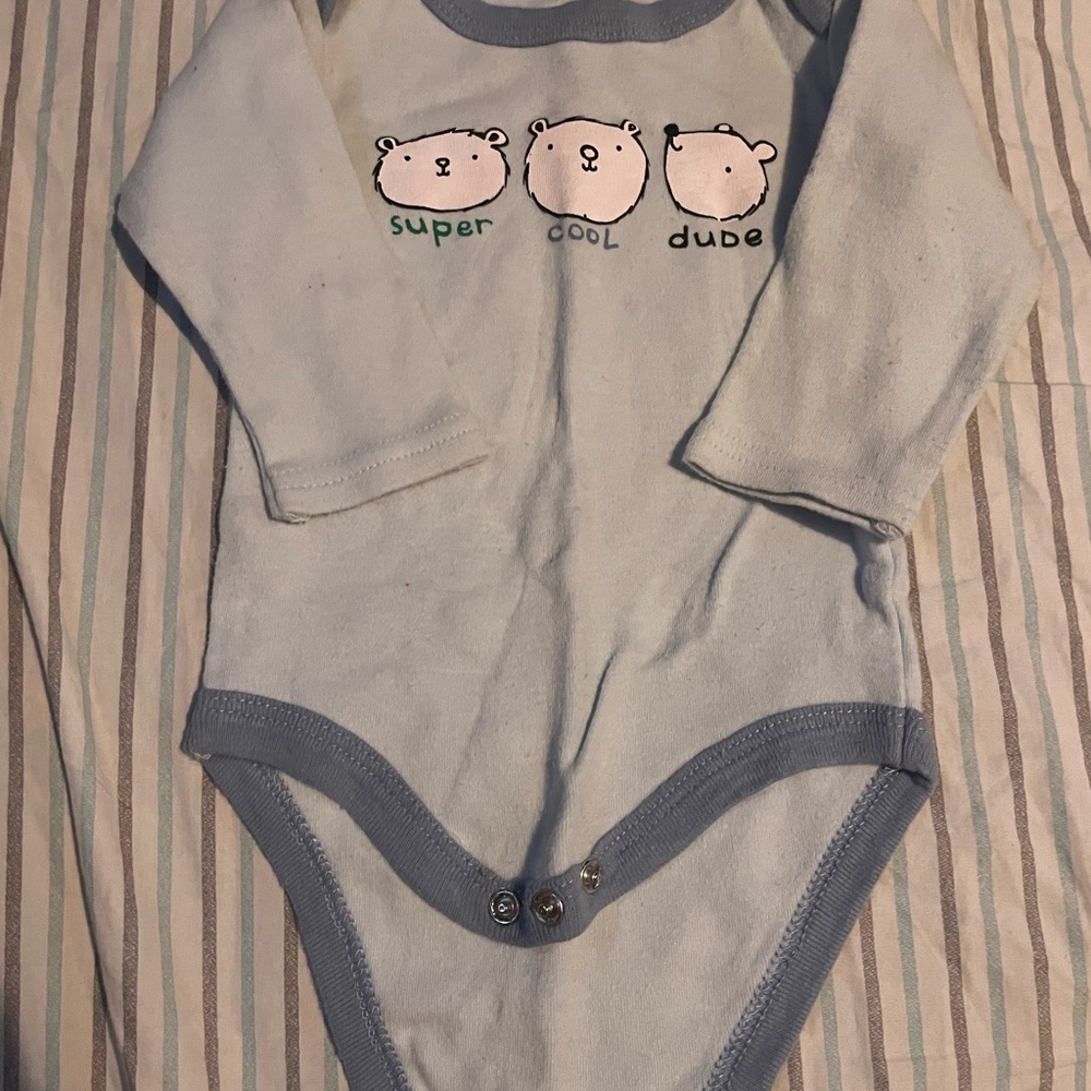 Super Cool Dude Blue Kids Bodysuit